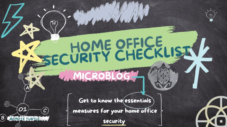Home Office Security Checklist - Remote Turtle
