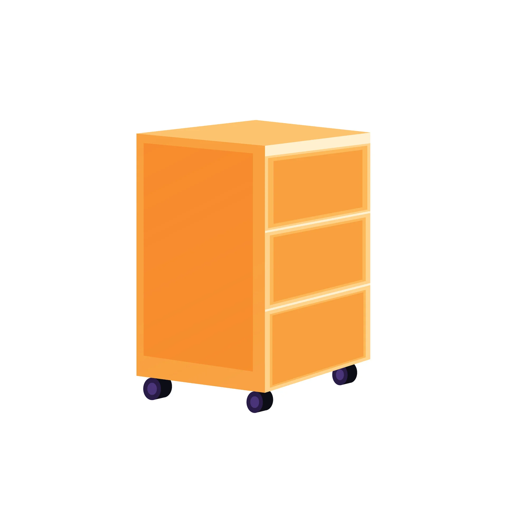 Rolling Cabinets - Home Office Storage